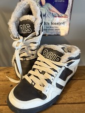 Osiris South Bronx Mens Skater Shoes Size 9 Light Grey Black