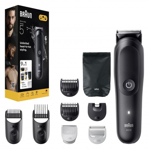 Braun aio5 tondeuse barbe - braun, À