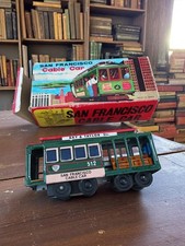 Jouet Vintage Japonais Cable Car San Francisco Années 1950 Friction Tinplate Lit