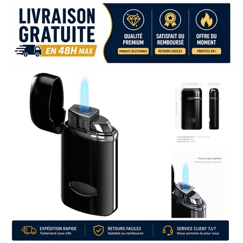 Briquet tempête gaz - à,