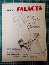 1293 Beautiful Advertising circa 1960 Yalacta Yogurt
