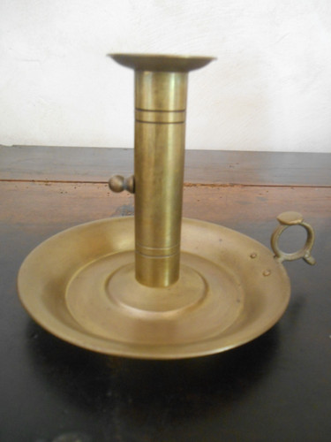 Bougeoir pressoir cuivre ou - pressoir, en