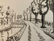 Très Belle Peinture Gouache