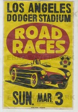 1960's Shelby AC Cobra Dodger Stadium Race Vintage Advertising Poster 11x17 Ford