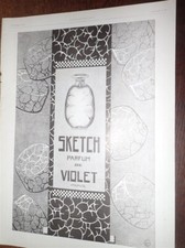 VIOLET parfum SKETCH + pianolude REGUY publicité papier ILLUSTRATION 1924