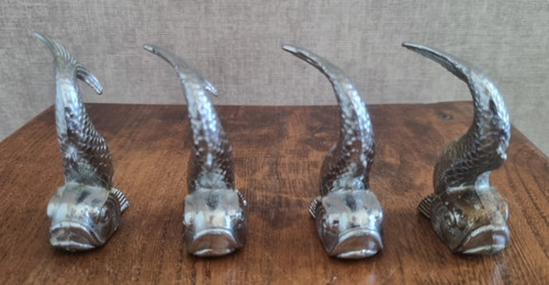 Ornements carpe koi métal - carpe,