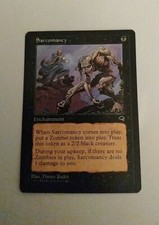 EN/AN SARCOMANCY - SARCOMANCIE NM/EX TEMPEST 1997 MTG MAGIC TBE ENCHANTMENT