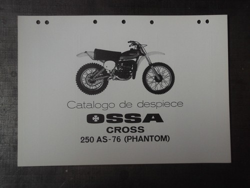 Ossa part list - part, pieces