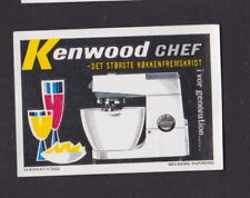 Antique Tag Matches Denmark BN40432 Advertising Kenwood Robot Household 