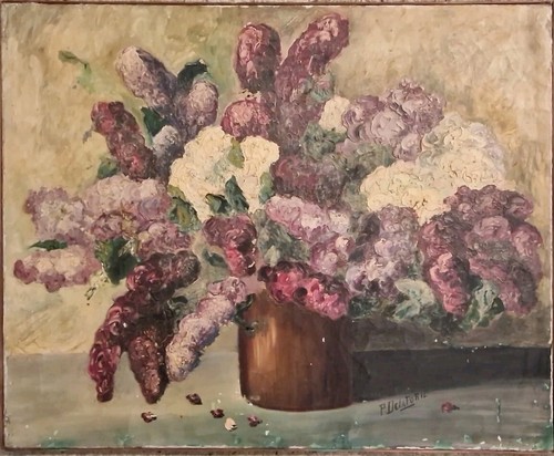 Ancien tableau peinture - ancien, hst