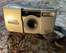 Pentax Espio 140V Silver Point & Shoot 35mm Compact Film Camera Photography
