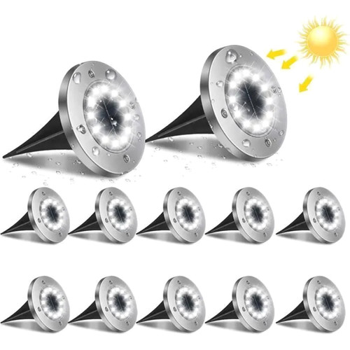 12x lampe solaire - 12x, extérieur