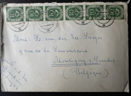 Allemagne rfa lettre vers - allemagne, –