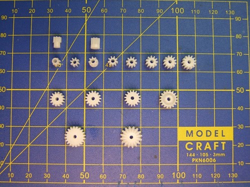 Engrenage pignon m0 - 2x, m0.5