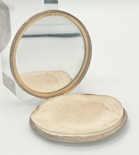 Poudrier vintage rond métal