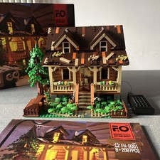 Fun Whole Wood Cabin Retro House FH9001 Complete LEGO Compatible LED Bricks