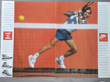 NIKE vintage Chaussures Print Ad !!Chaussure Aérienne pour les Joueurs de tennis