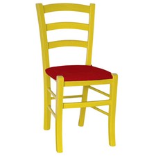 Chaise En Bois Venezia Jaune