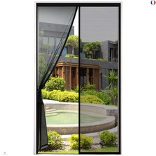 ÉPAISSIE Moustiquaire Porte 120x220cm Maille Très Dense Aimantée Rideau Anti Mo