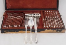 Dessert Set, 45 Piece Solid Silver Minerva Gordian Knot 15 Person