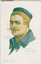E.M. Dupuis Artist Military Infanterie Belge #5 Soldier 1914 Postcard E88