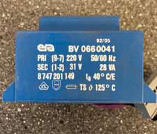 Junkers Gas Boiler Transformer Power Supply - NOS PN BV 0660041 50/60 Hz 220v