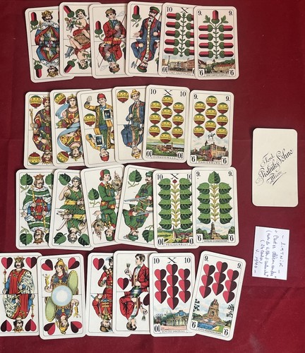 Jeu carte 1940 - de, piatnik