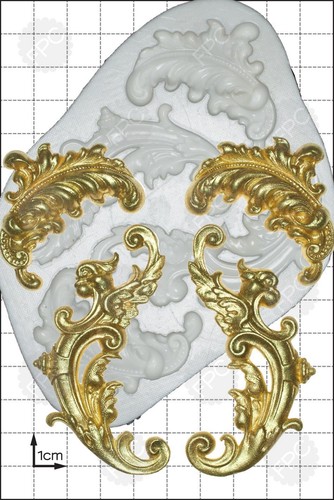 Moule silicone plume - plume, rouleaux