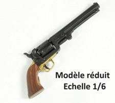 1/6 Battle Gear Toys 562 01 Navy 1851 Colt Revolver Noir Poignée Marron