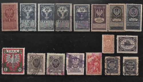 Lot timbres fiscaux - lot, 17