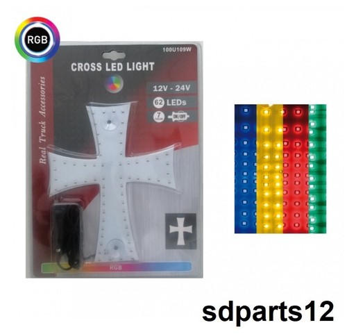 24v croix lumineuse 84led - croix,