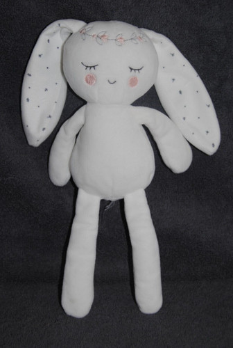 Peluche doudou lapin - doudou, blanc