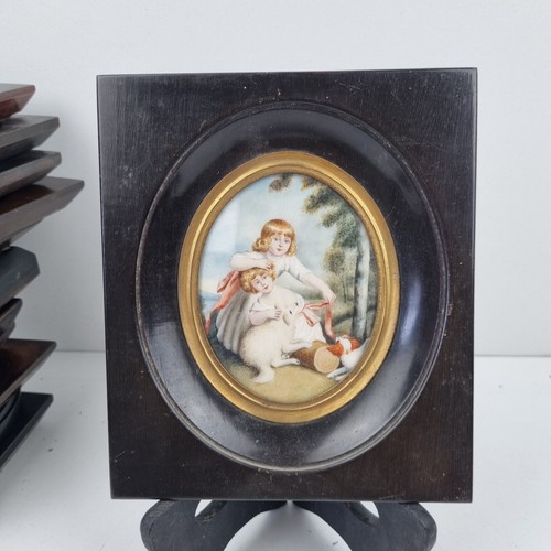 Peinture miniature cadre - miniature,,