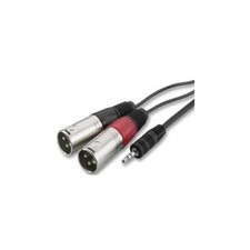 IMG STAGE LINE - MCA-129P - Câble AV, 3,5MM 3P À 2X XLR PLGS, 1 MÈTRE