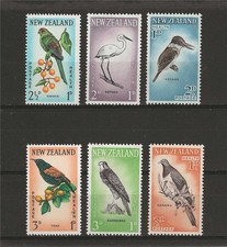 New Zealand 1960 Sc# B59-64 3 sets Birds Kingfisher Kotare Kereru Kakariki MNH