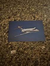 Beechcraft Hawker BH 125 jet photographed inflight airline issued postcard