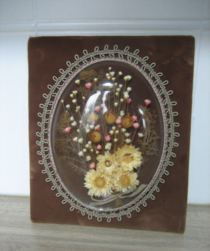 Ancien cadre bombé - cadre, bouquet