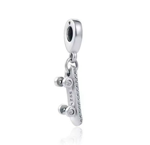 Charm pendentif skateboard - charm,