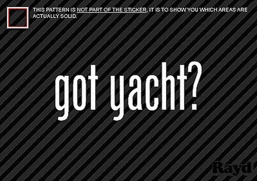 Got yacht autocollant - yacht,