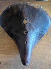 Selle Cuir Vélo Ancien
