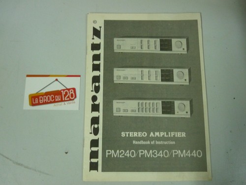 Notice mode empli marantz - notice, d'empli