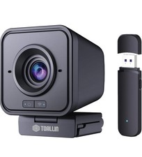 TOALLIN 1080P HD Wireless Webcam for PC, Built-in Noise-Canceling Microphone