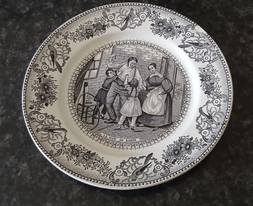 Ancienne assiette parlante - , "le
