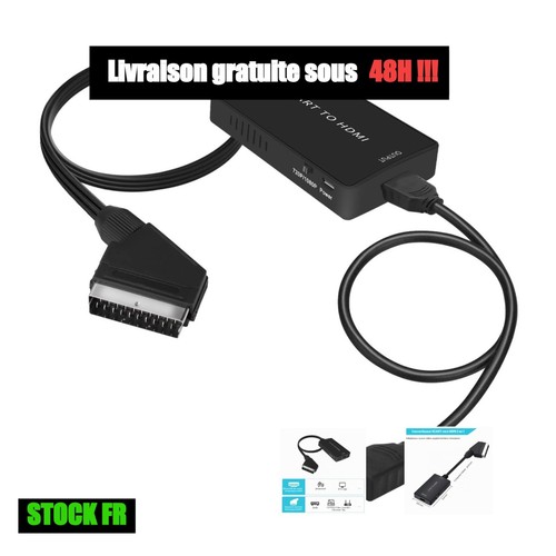 Adaptateur péritel vers - péritel, hdmi