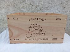 CAISSE A VIN VIDE CHATEAU LA FLEUR DE BOÜARD LALANDE DE POMEROL 2012