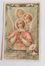 Old Pious Image "Souvenir of Communion" (Bouasse No. 352)