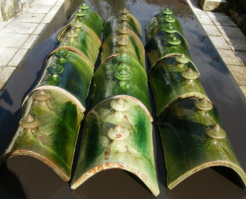 Lot douze tuiles - de,