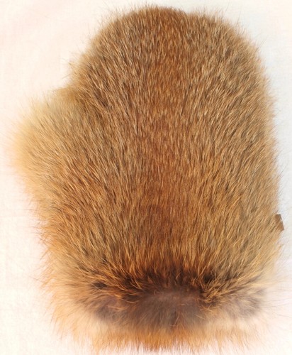 Fourrure gants renard roux - gants,