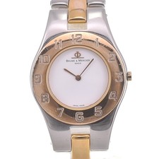 Baume & Mercier Linea 5161 SS/GP white Dial Quartz Unisex Watch J#142614