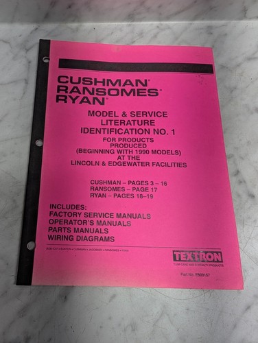 Cushman ransomes ryan model - model, &